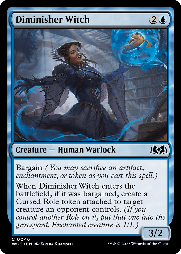 Diminisher Witch [Wilds of Eldraine] - Trinity Hobby