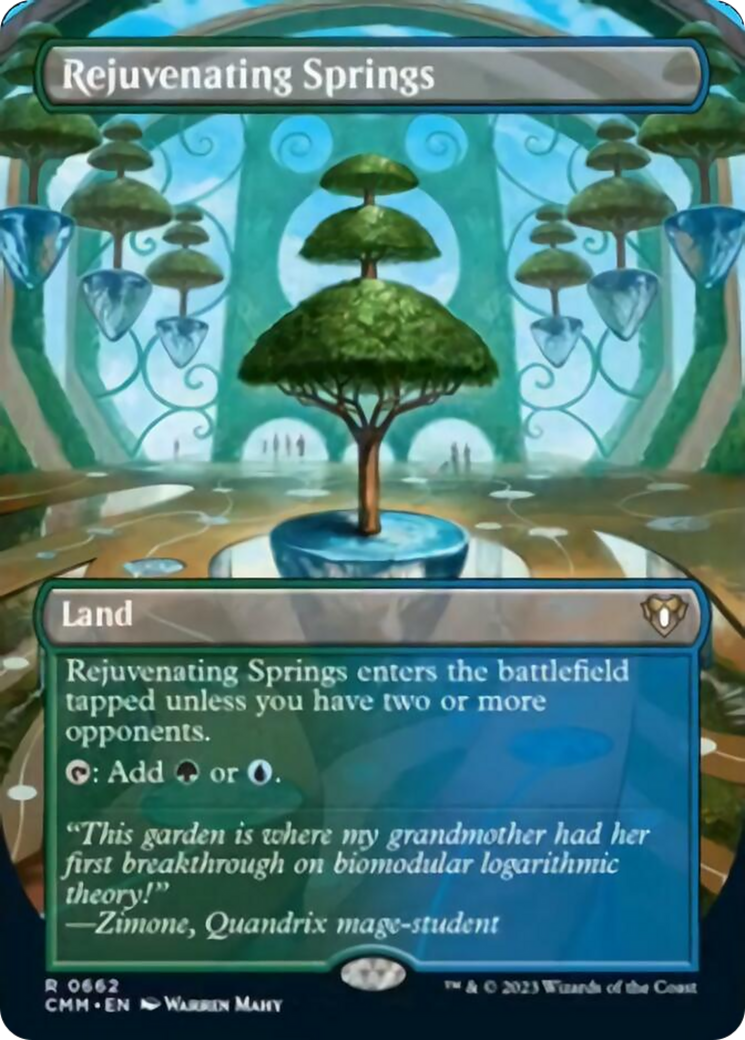 Rejuvenating Springs (Borderless Alternate Art) [Commander Masters] - Trinity Hobby