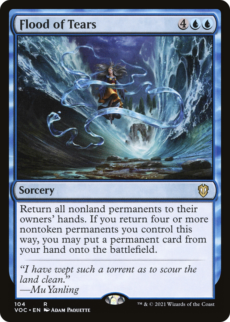 Déluge de larmes [Innistrad : Commandant du vœu cramoisi] 