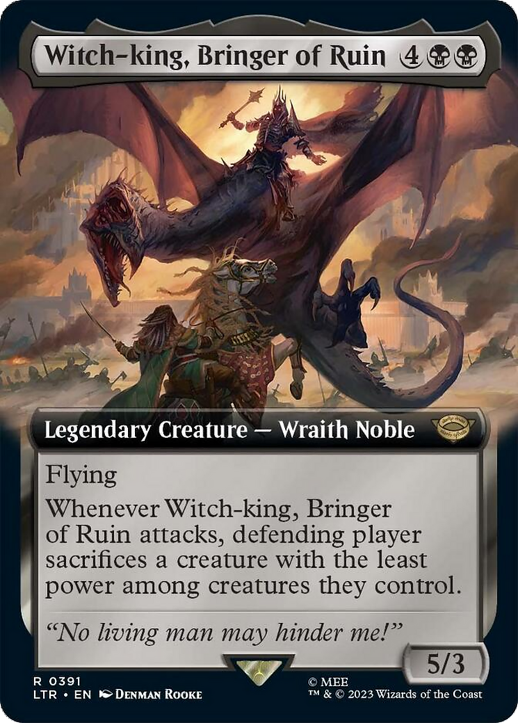 Witch-king, Bringer of Ruin (Extended Alternate Art) [The Lord of the Rings: Tales of Middle-Earth] - Trinity Hobby