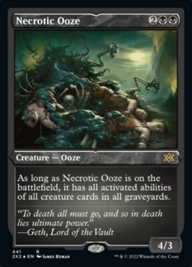 Necrotic Ooze (Foil Etched) [Double Masters 2022] - Trinity Hobby
