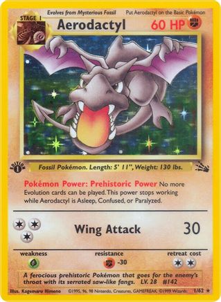Aerodactyl (1/62) [Fossil 1st Edition] - Trinity Hobby