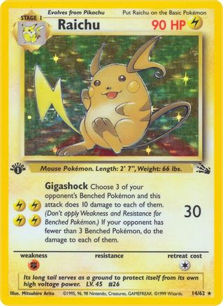 Raichu (14/62) [Fossil Unlimited] - Trinity Hobby
