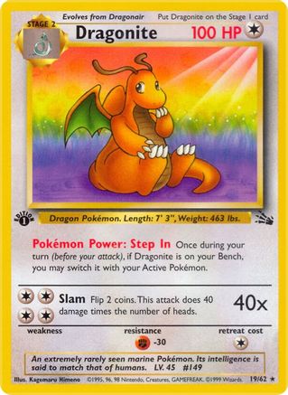 Dragonite (19/62) [Fossil Unlimited] - Trinity Hobby