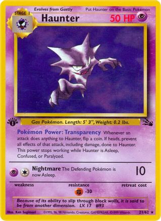 Haunter (21/62) [Fossil Unlimited] - Trinity Hobby