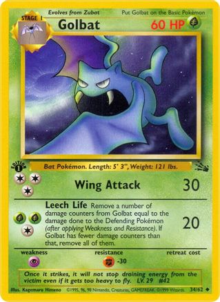 Golbat (34/62) [Fossil Unlimited] - Trinity Hobby
