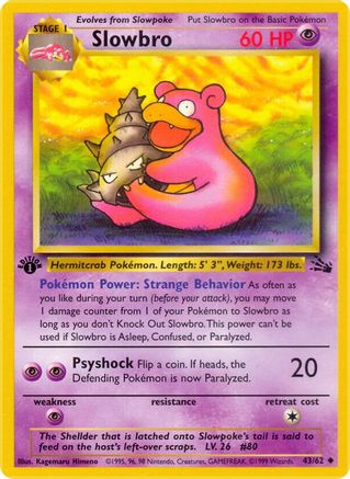Slowbro (43/62) [Fossil 1st Edition] - Trinity Hobby