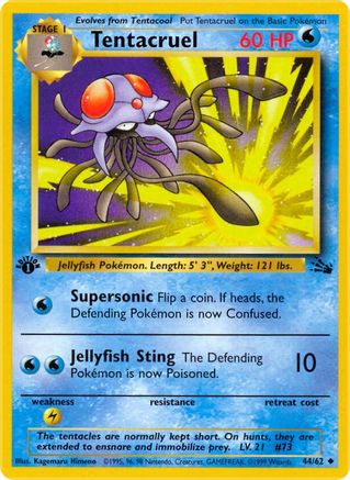 Tentacruel (44/62) [Fossil 1st Edition] - Trinity Hobby