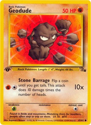 Geodude (47/62) [Fossil 1st Edition] - Trinity Hobby