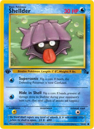 Shellder (54/62) [Fossil Unlimited] - Trinity Hobby