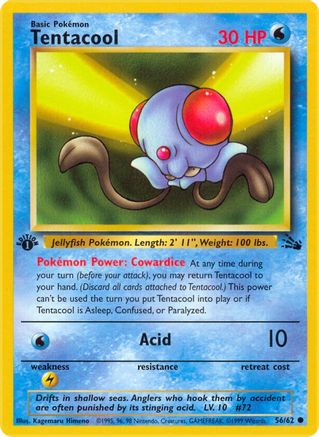 Tentacool (56/62) [Fossil Unlimited] - Trinity Hobby