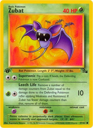 Zubat (57/62) [Fossil Unlimited] - Trinity Hobby