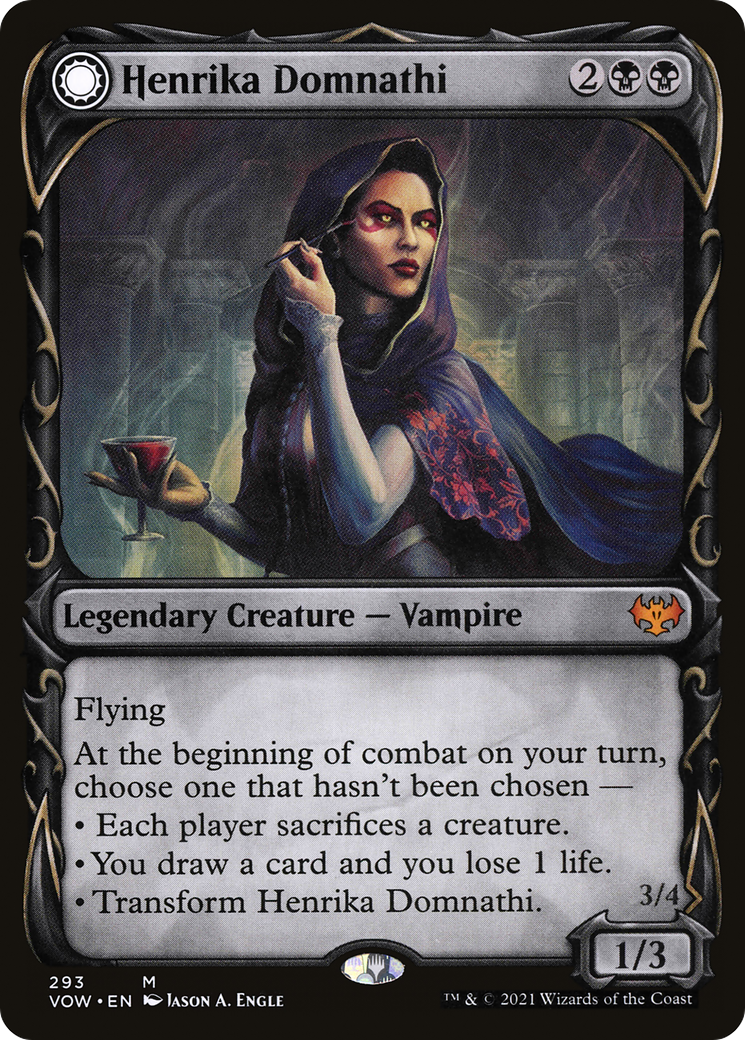Henrika Domnathi // Henrika, voyante infernale (Showcase Fang Frame) [Innistrad : Crimson Vow] 