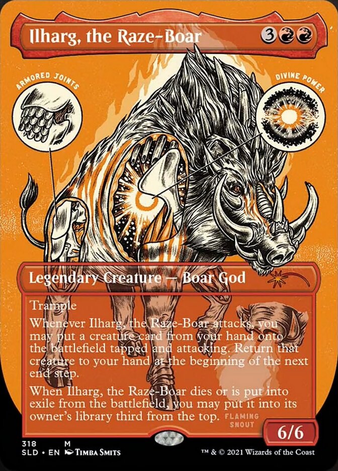 Ilharg, the Raze-Boar (Borderless Foil Etched) [Secret Lair Drop Series] - Trinity Hobby