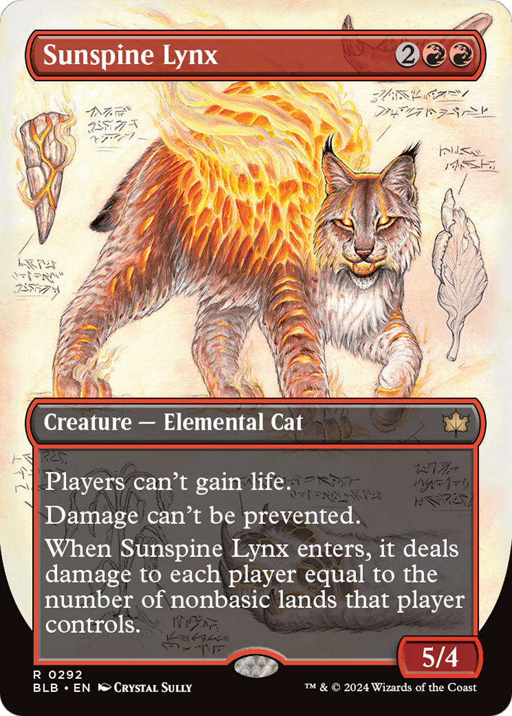 Sunspine Lynx (Borderless) [Bloomburrow] - Trinity Hobby