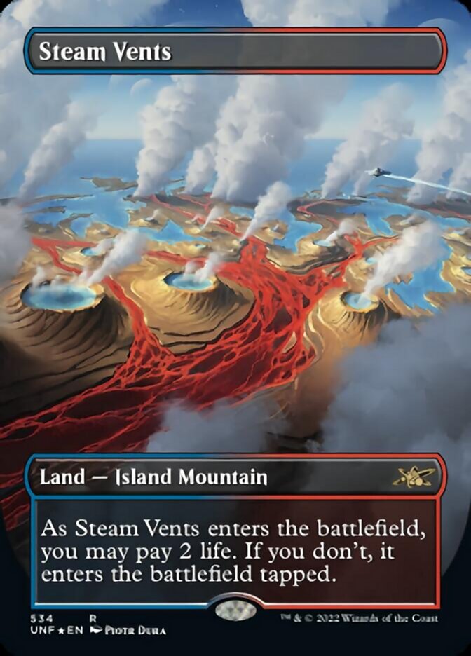 Steam Vents (Borderless) (Galaxy Foil) [Unfinity] - Trinity Hobby