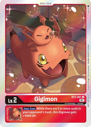 Gigimon [BT2-001] (ST-11 Special Entry Pack) [Release Special Booster Promos] - Trinity Hobby