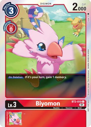 Biyomon [BT2-010] (ST-11 Special Entry Pack) [Release Special Booster Promos] - Trinity Hobby