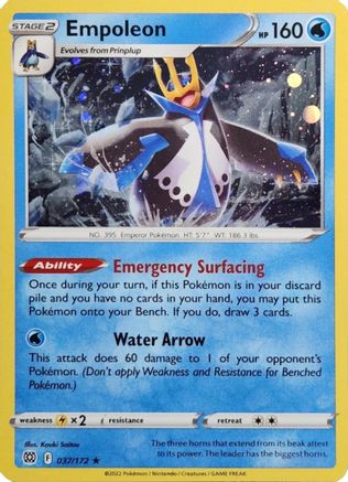 Empoleon (Cosmos Holo) - (037/172) Holofoil [Miscellaneous Cards & Products]
