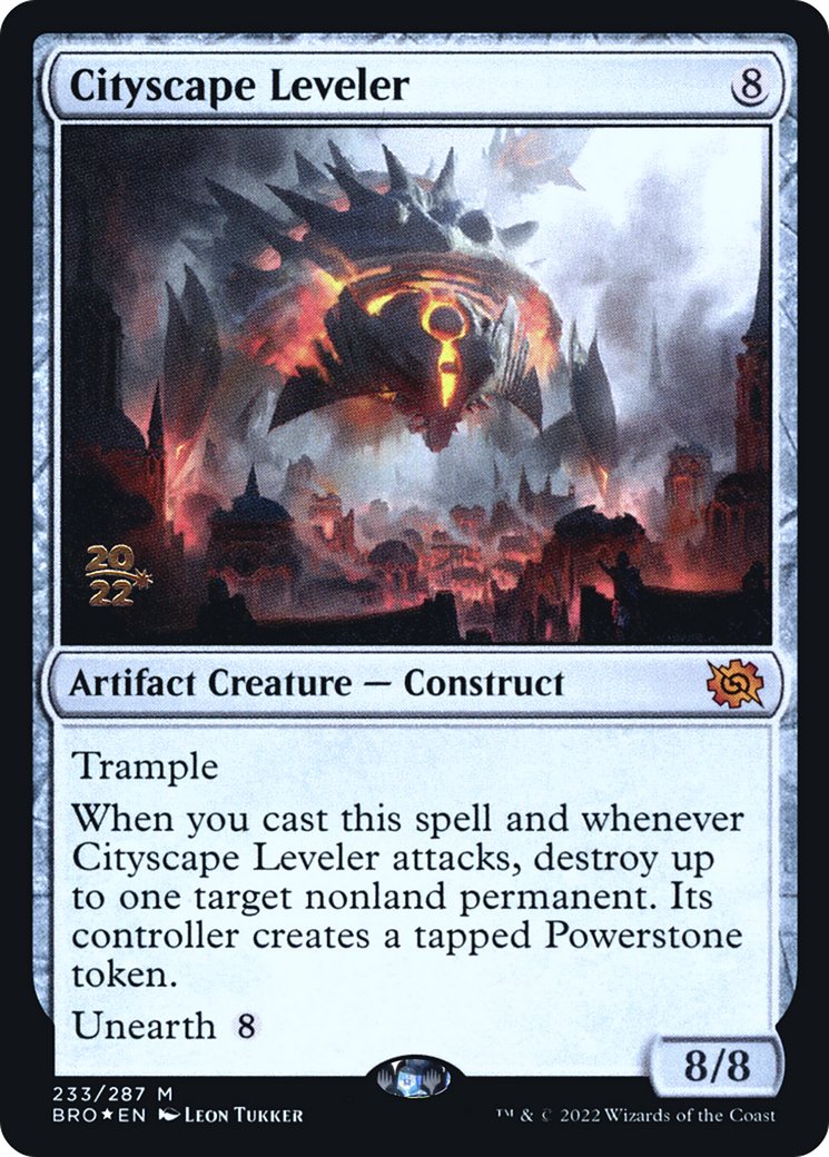 Cityscape Leveler [The Brothers' War Prerelease Promos] - Trinity Hobby