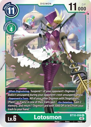 Lotosmon [BT10-056] [Xros Encounter] - Trinity Hobby