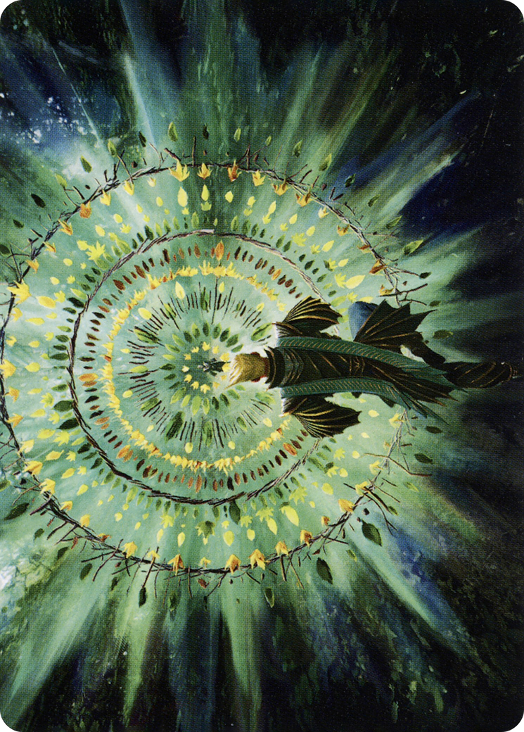 Verdant Mastery Art Card  [Foil]  (ASSTX-019) - [Strixhaven Art Series] (Borderless) - Trinity Hobby
