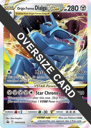Origin Forme Dialga VSTAR (SWSH256) (Jumbo Card) [Sword & Shield: Black Star Promos] - Trinity Hobby