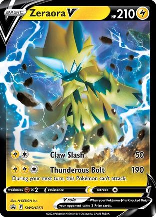 Zeraora V (SWSH263) [Sword & Shield: Black Star Promos] - Trinity Hobby