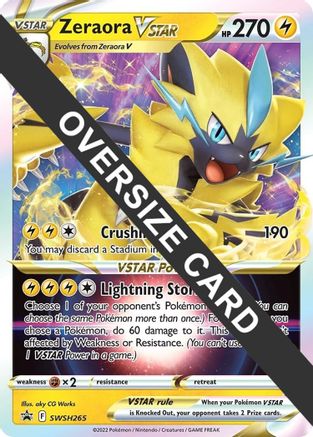 Zeraora VSTAR (SWSH265) (Jumbo Card) [Sword & Shield: Black Star Promos] - Trinity Hobby