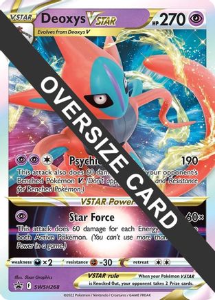 Deoxys VSTAR (SWSH268) (Jumbo Card) [Sword & Shield: Black Star Promos] - Trinity Hobby