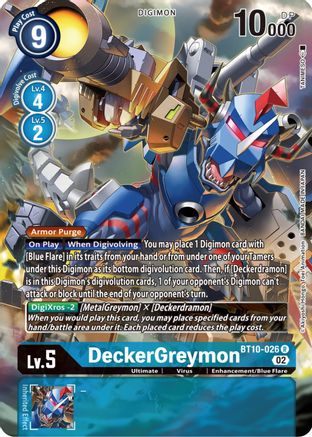 DeckerGreymon [BT10-026] (Alternate Art) [Xros Encounter] - Trinity Hobby