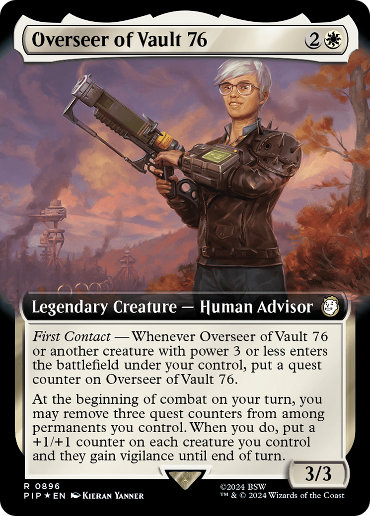 Overseer of Vault 76 (Extended Art) (Surge Foil) [Fallout] - Trinity Hobby
