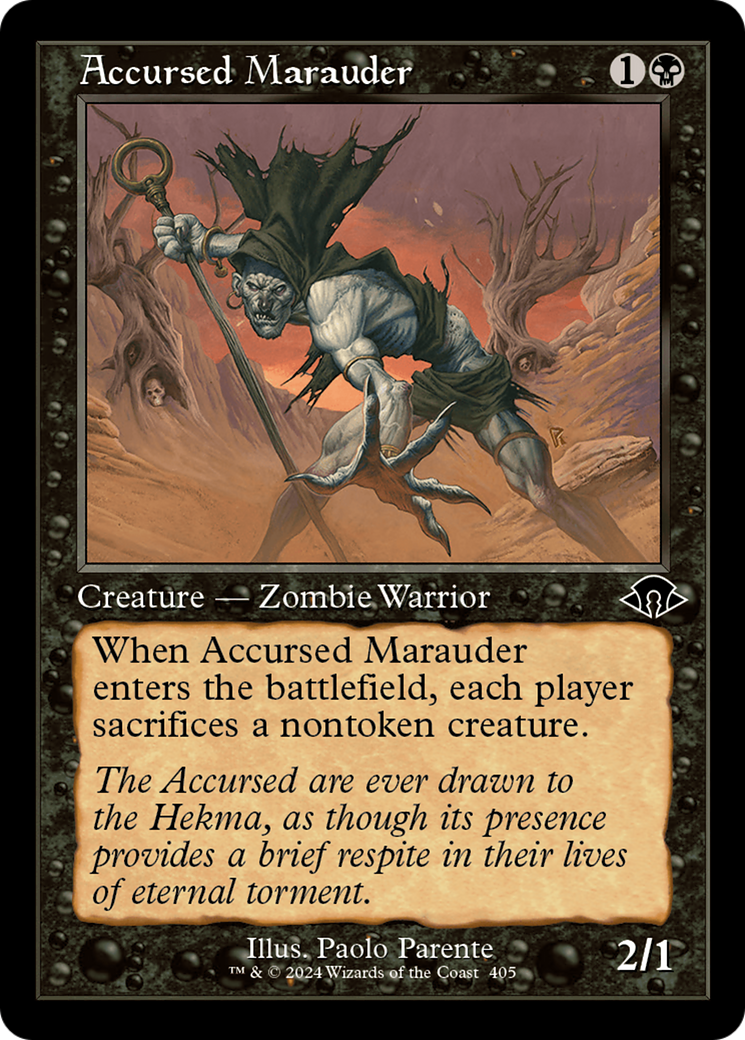 Accursed Marauder (Retro Frame) [Modern Horizons 3] - Trinity Hobby