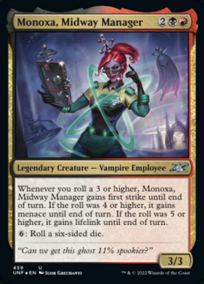 Monoxa, Midway Manager (Galaxy Foil) [Unfinity] - Trinity Hobby