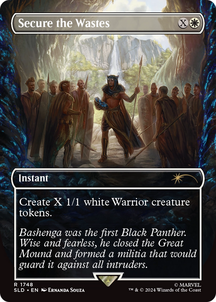 Secure the Wastes  [Foil]  (SLD-1748) - [Secret Lair Drop] (Borderless) - Trinity Hobby
