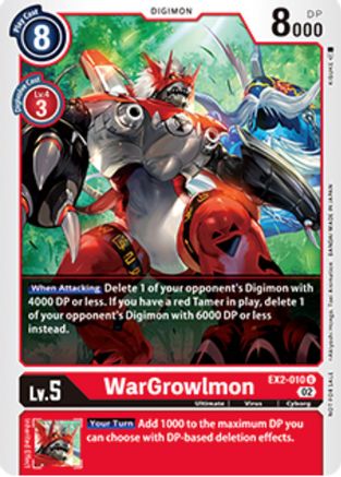 WarGrowlmon [EX2-010] (Tamer Party Vol. 6 Promo) [Digital Hazard Promos] - Trinity Hobby