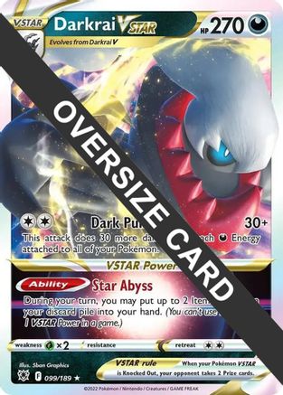 Darkrai VSTAR (099/189) (Jumbo Card) [Sword & Shield: Astral Radiance] - Trinity Hobby