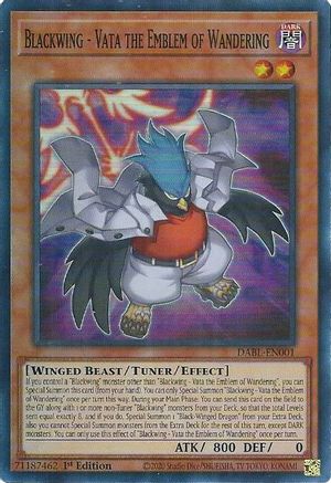 Blackwing - Vata the Emblem of Wandering [DABL-EN001] Super Rare - Trinity Hobby