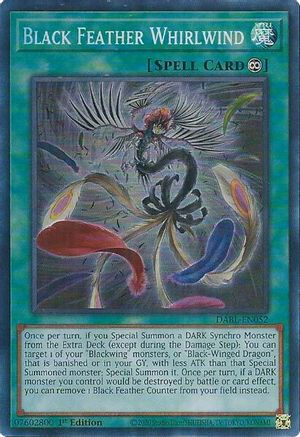 Black Feather Whirlwind [DABL-EN052] Super Rare - Trinity Hobby