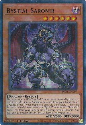 Bystial Saronir [DABL-EN007] Super Rare - Trinity Hobby