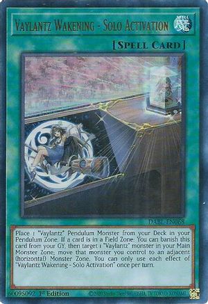 Vaylantz Wakening - Solo Activation [DABL-EN068] Ultra Rare - Trinity Hobby
