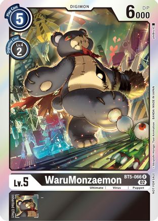 WaruMonzaemon [BT5-066] (Official Tournament Pack Vol. 7) [Battle of Omni Promos] - Trinity Hobby