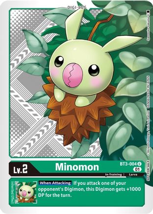 Minomon [BT3-004] (Winner Pack Xros Encounter) [Release Special Booster Promos] - Trinity Hobby