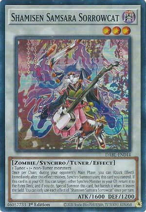 Shamisen Samsara Sorrowcat [DABL-EN044] Super Rare - Trinity Hobby