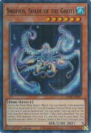 Snopios, Shade of the Ghoti [DABL-EN087] Super Rare - Trinity Hobby