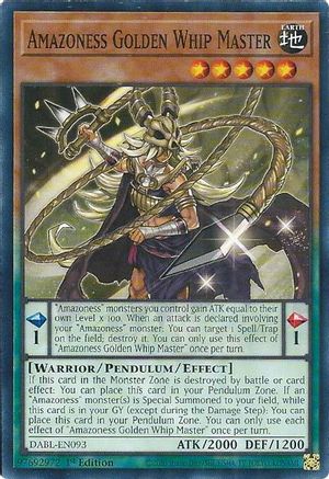 Amazoness Golden Whip Master [DABL-EN093] Common - Trinity Hobby
