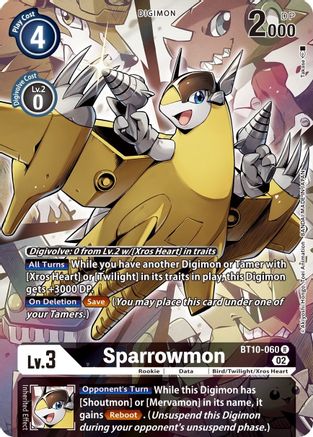 Sparrowmon [BT10-060] (Alternate Art) [Xros Encounter] - Trinity Hobby