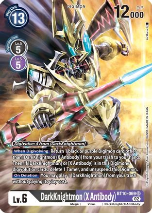 DarkKnightmon (X Antibody) (Alternate Art) (BT10-069) - [Xros Encounter] Foil - Trinity Hobby