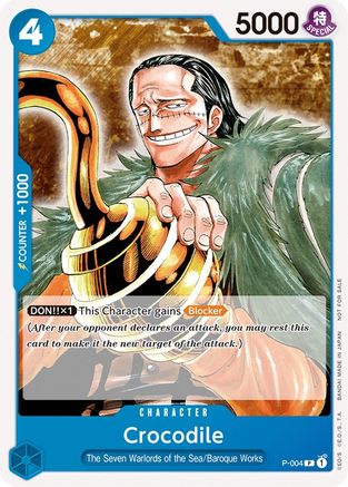 Crocodile (Promotion Pack 2022) (P-004) - [One Piece Promotion Cards] - Trinity Hobby