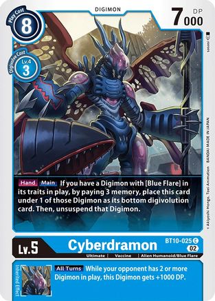 Cyberdramon [BT10-025] [Xros Encounter] - Trinity Hobby